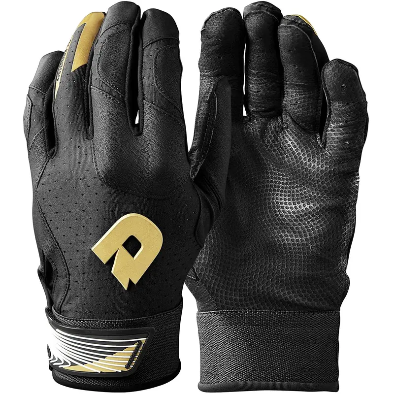DeMarini CF Black Baseball Softball Batting Gloves Adult 2XLarge -WTD6114BL2X