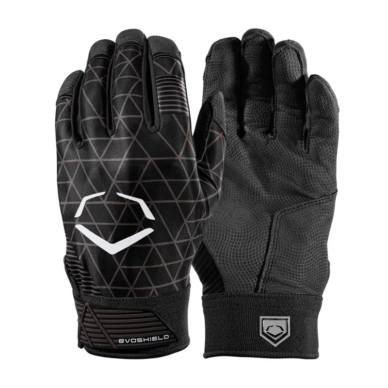 EvoShield Youth Medium EVOCHARGE GEL TO SHELL Batting Gloves BLACK -WTV4101BLYM