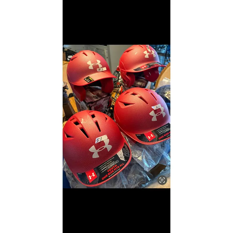 Under Armour Batting Helmets new ! Red
