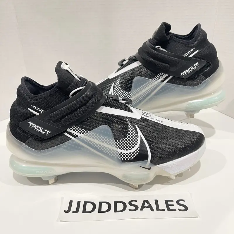 Nike Force Zoom Trout 7 Black Dynamic Baseball Cleats CI3134-005 Mens Size 12
