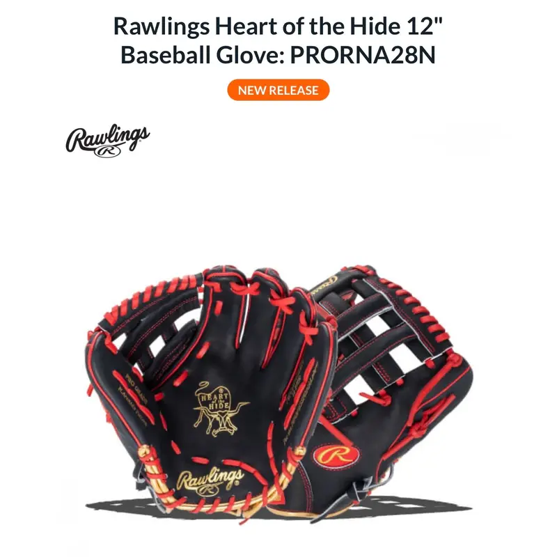 2025 Infield RH Rawlings Heart of the Hide Baseball Glove 12" (NEW)