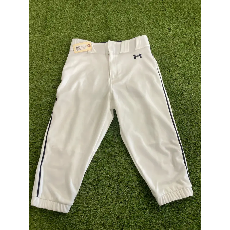 White Youth Men's Used Small Under Armour Game Pants