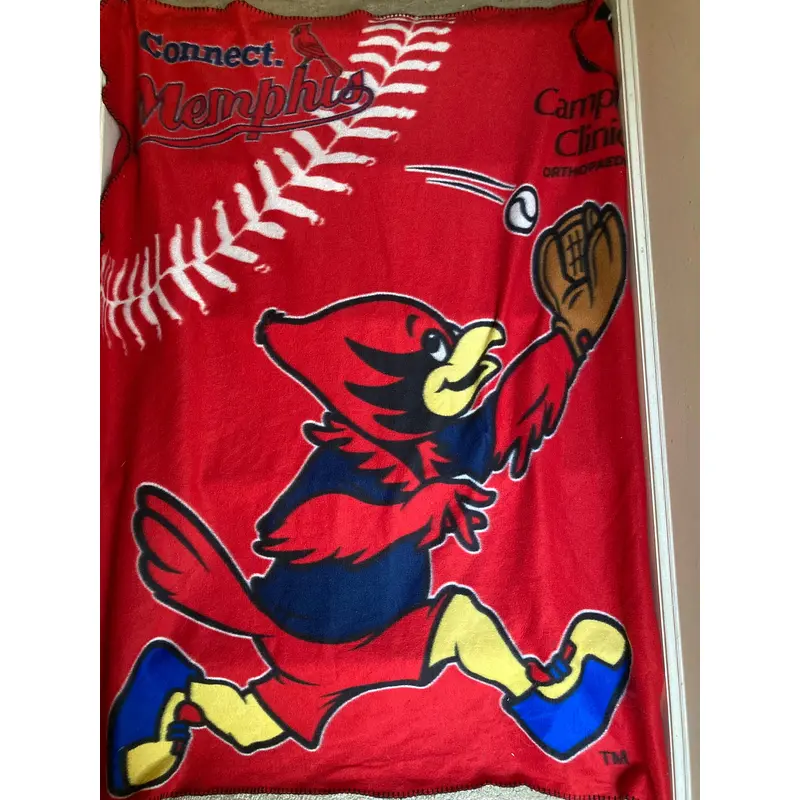 Memphis Redbirds Fleece Throw Blanket