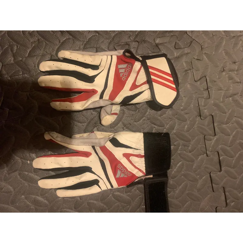 Baseball Used Adidas Batting Gloves. youth small