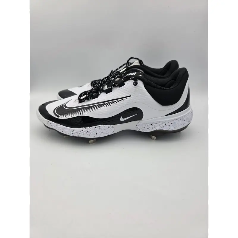 Nike Alpha Huarache Elite 4 Low Baseball Cleats White/Black FD2745-110 Men Sz 14