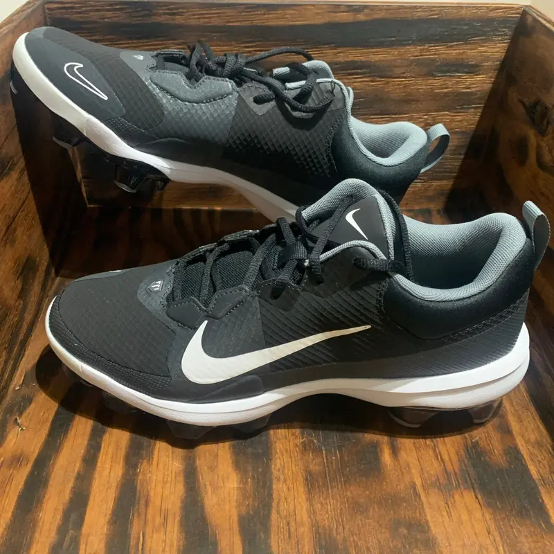 Nike Force Trout 9 Pro MCS Baseball Cleats Size 11 FB2908-001 Black /Grey/White