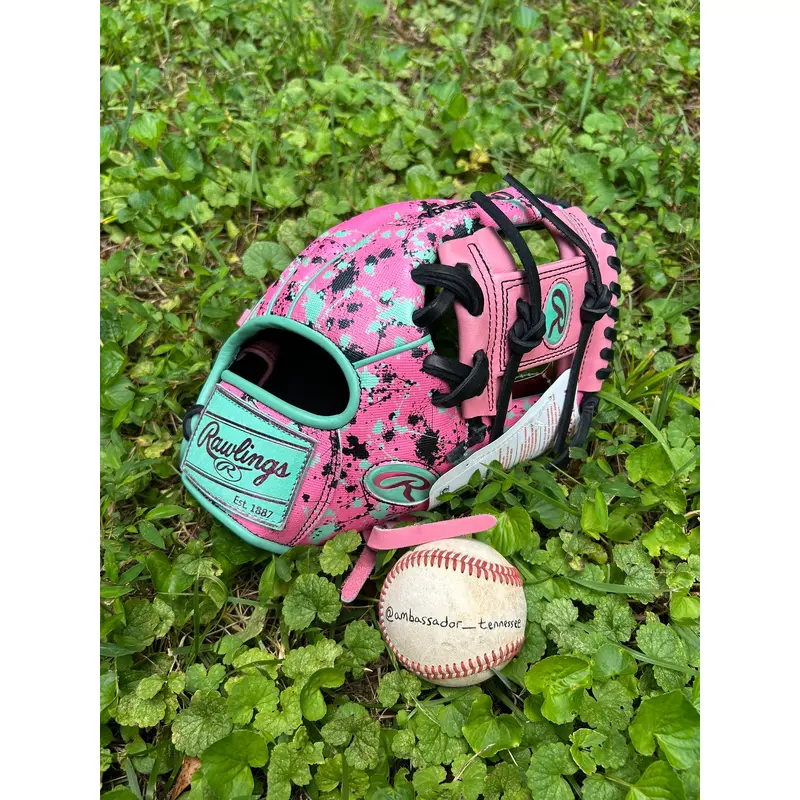 Rawlings Heart of the Hide 11.5 R2G Pink/Teal/Black