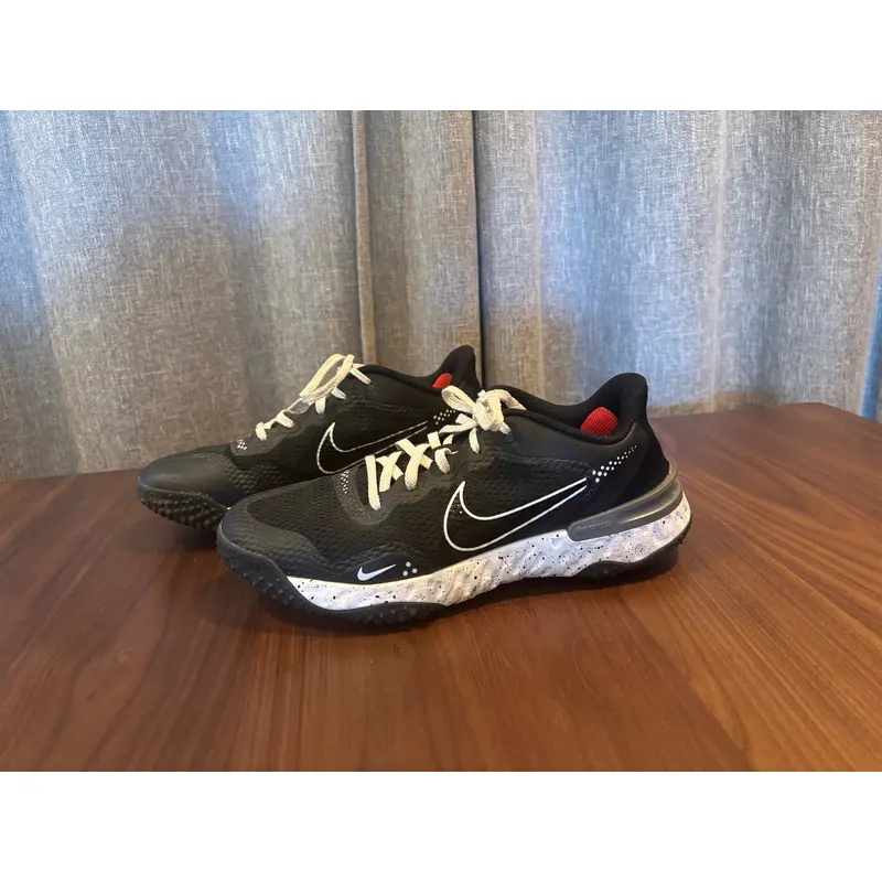 Black Men's Size M 8.0 (W 9.0) Adult Nike Alpha Huarache Elite Turf Shoes (Used)
