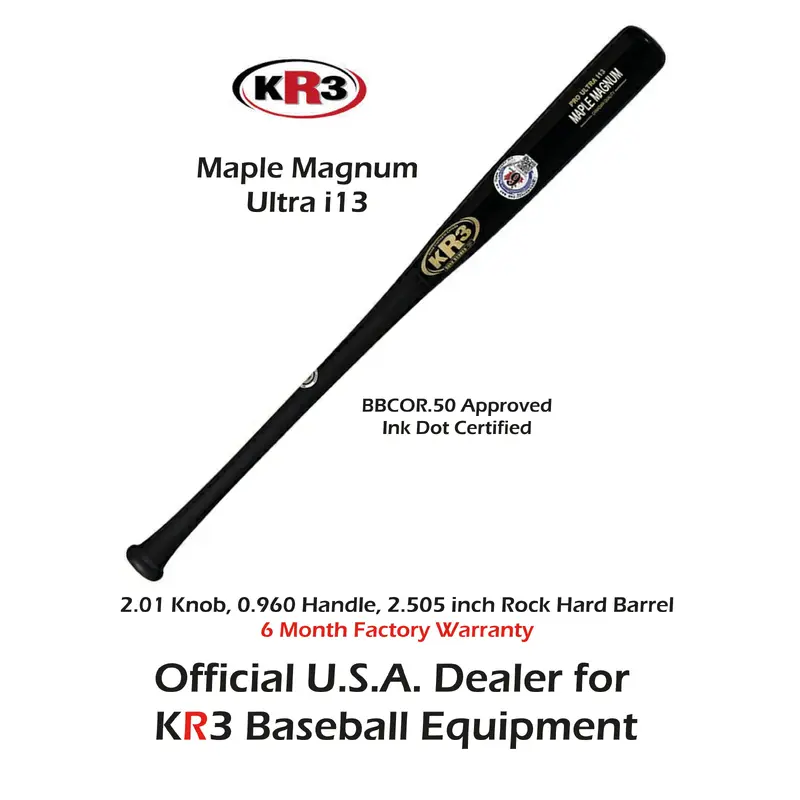 SPECIAL 32 inch KR3 i13 Maple Magnum composite Wood Bat (-3) 29.5 oz 4 month warranty