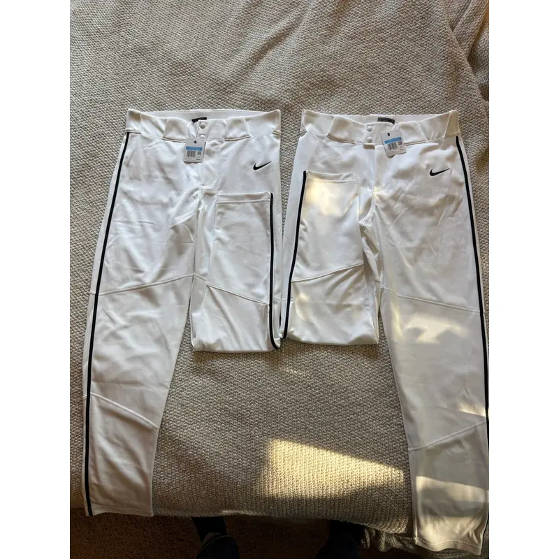 White Men's Adult XL Nike Game Pants (New) 2 Pairs