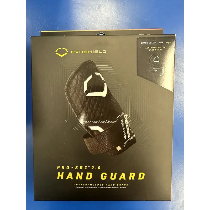 Evoshield PRO-SRZ 2.0 Baseball Batters Hand Guard - Black - Left - Large