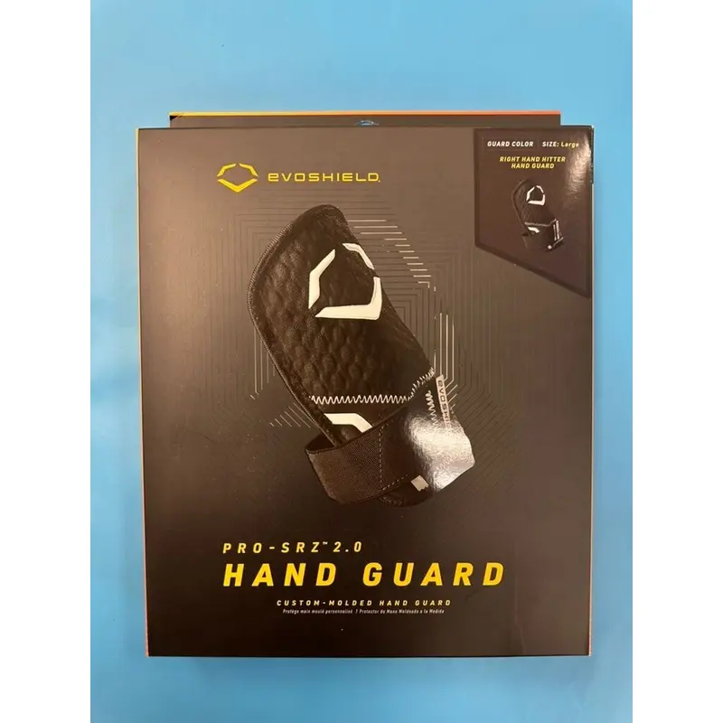 Evoshield PRO-SRZ 2.0 Baseball Batters Hand Guard - Black - Right- Large