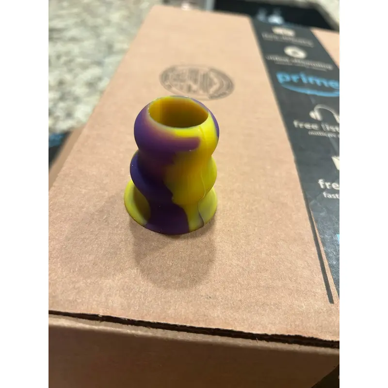 New yellow / purple bat grip knob