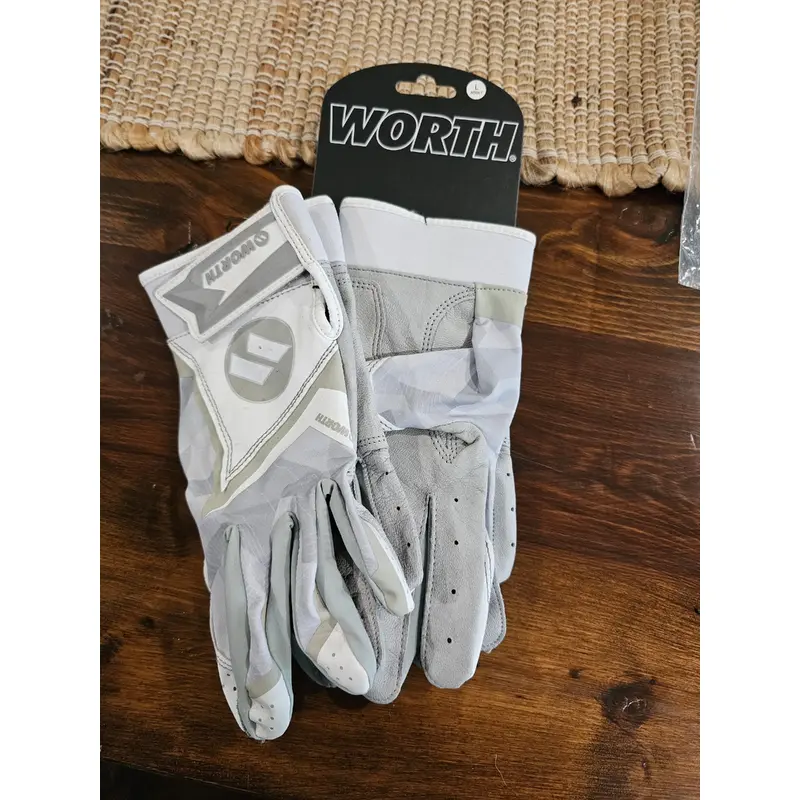 Large Worth Batting Gloves (New)