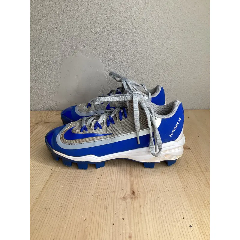 Blue Kid's Youth Nike Low Top Footwear Molded Cleats (Used) 2.5Y