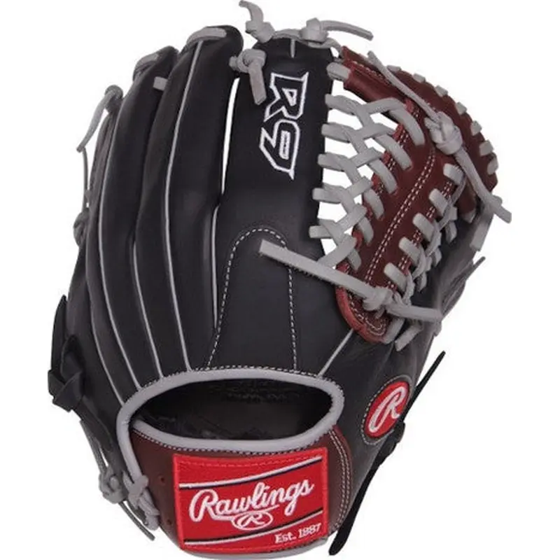New RAWLINGS R9 11.75" GLOVE #R92054BSG 11849-RAWR92054BSGR