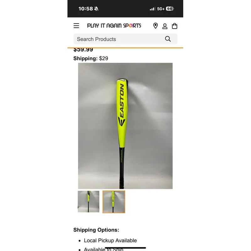 Easton S500 Alloy BBCOR Certified Bat (-3)  29 oz 32" (Used)