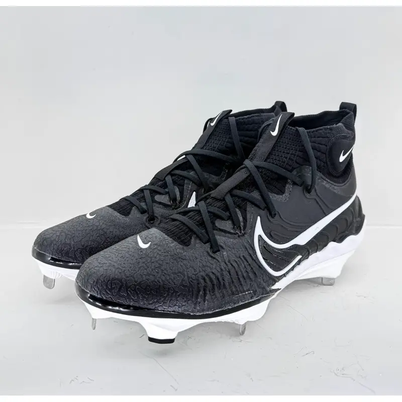 Nike Alpha Huarache NXT Black White Baseball Metal Cleats Mens 9 DJ6517-001 NEW