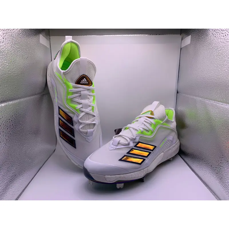 Adidas Mens Sz 14.0 Icon 6 Boost ECP Prism Metal Baseball Cleat