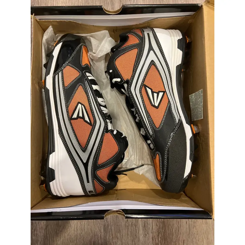 Easton Phantom Black / Orange Men's Size 13.0 Metal Baseball Cleats (New)