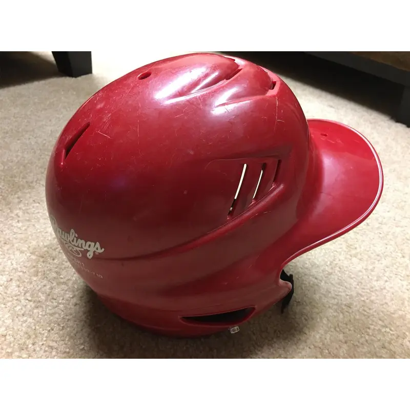 Red Used  Rawlings CFBH1 Batting Helmet