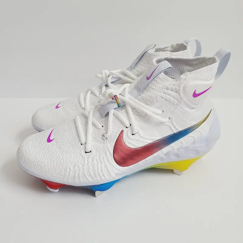 Nike Alpha Huarache NXT Rainbow Baseball Cleats DJ6517-106 Size 7