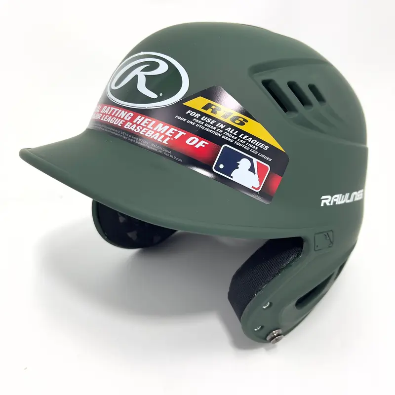 Rawlings R16 Matte Green Junior Batting Helmet  Official MLB, 6 3/87 1/8