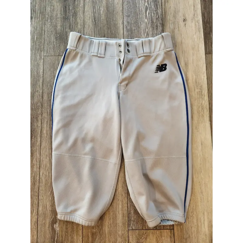 Gray Men's Small Game Pants (Used) | Knickers with Royal Blue Pipe