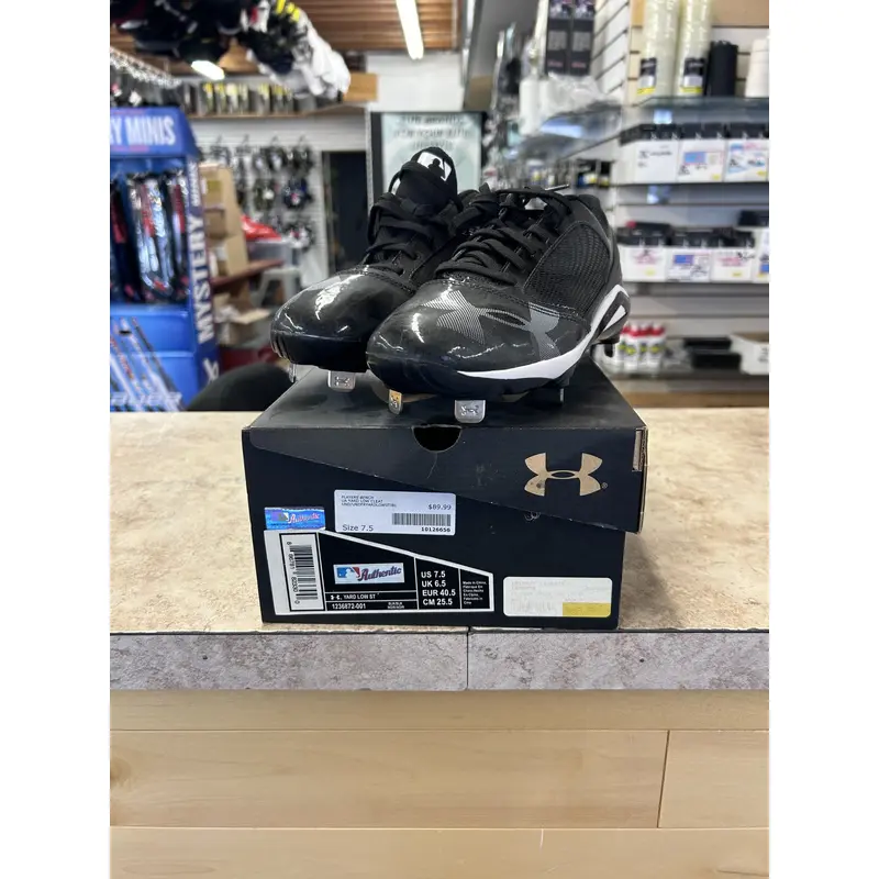 Black New Size 8.0 (Women's 9.0) Under Armour Metal