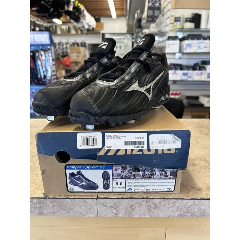 Black New Size 9.0 (Women's 10) Adult Men's Mizuno High Top Metal