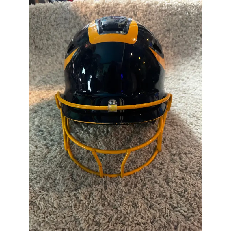 Schutt OSFM Baseball/Softball Helmet w/ Faceguard  Blue/Yellow - Michigan Wolverines