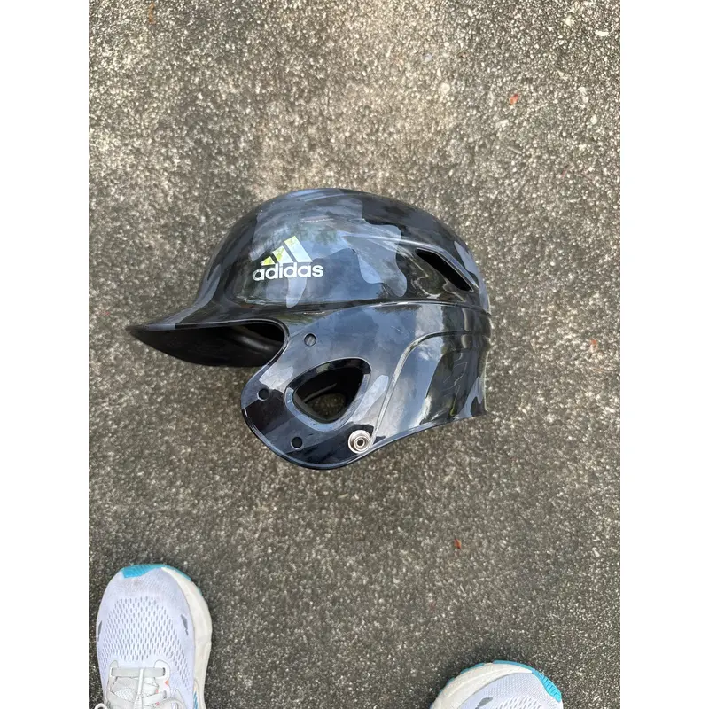 6 1/2 Adidas Triple Stripe Youth Batting Helmet (Used)