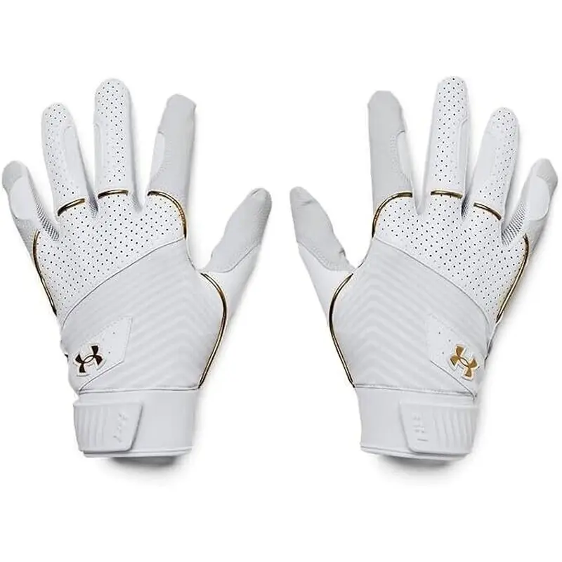 New adult/mens M/medium Under Armour BH/Harper signature Batting Gloves white