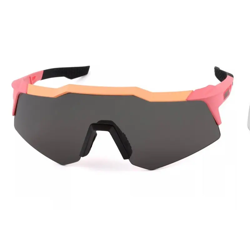 100% Glasses SpeedCraft  (Matte Washed Out Neon Pink) (Smoke Lens)  Team Sports