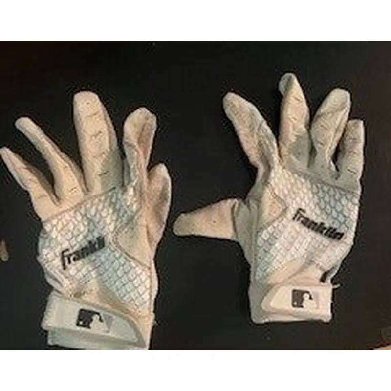 Boy's Franklin 2nd-Skinz Leather Batting Gloves Size Large - (Used)