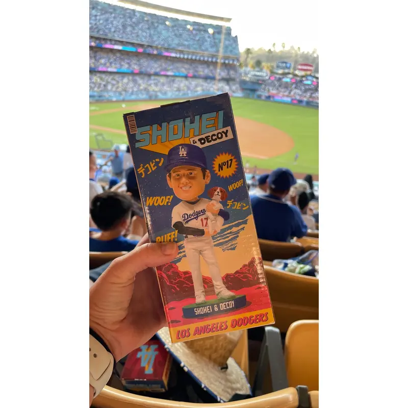Shohei Ohtani w/ Decoy Bobblehead SGA 8/28/24 Dodgers Angels