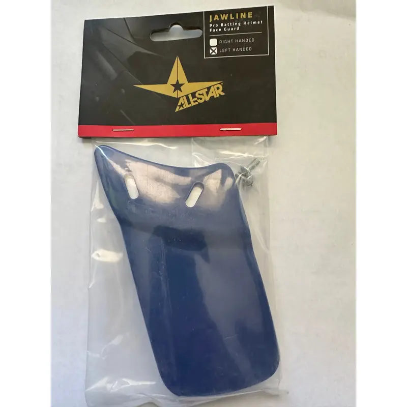 BNIP All-Star Jawline Pro Batting Helmet Face Guard - Royal Blue - LEFT HANDED BATTER