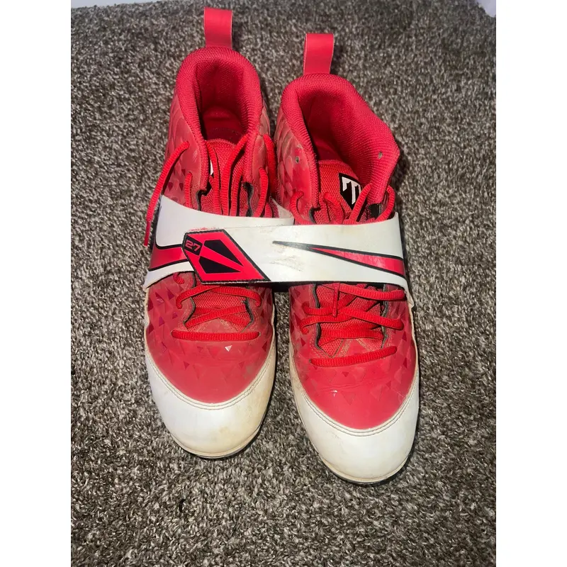 Red Men's Size M 10.5 (W 11.5) Nike Force Zoom Trout 6 (Used)