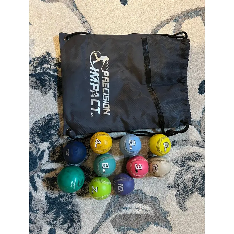 Weighted baseballs (throwing and batting)