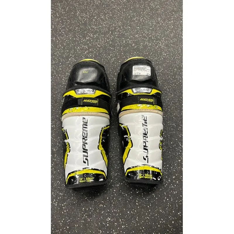 Used Bauer Supreme Matrix Intermediate Shin Guards Black 13" 11162-s000420317