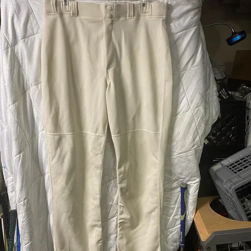 Youth Large Majestic Cream Baseball Pants