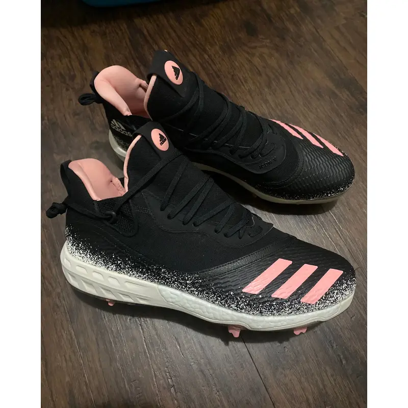 adidas Icon V bounce cleats stickball size 14 pink baseball