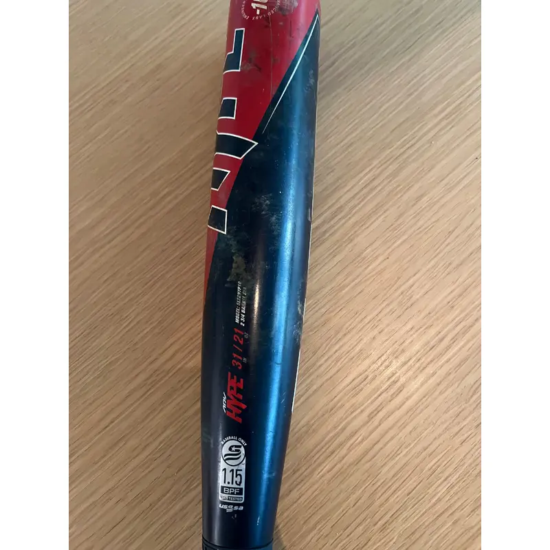 Used 2022 Easton ADV Hype USSSA Certified Bat (-10) Composite 21 oz 31"