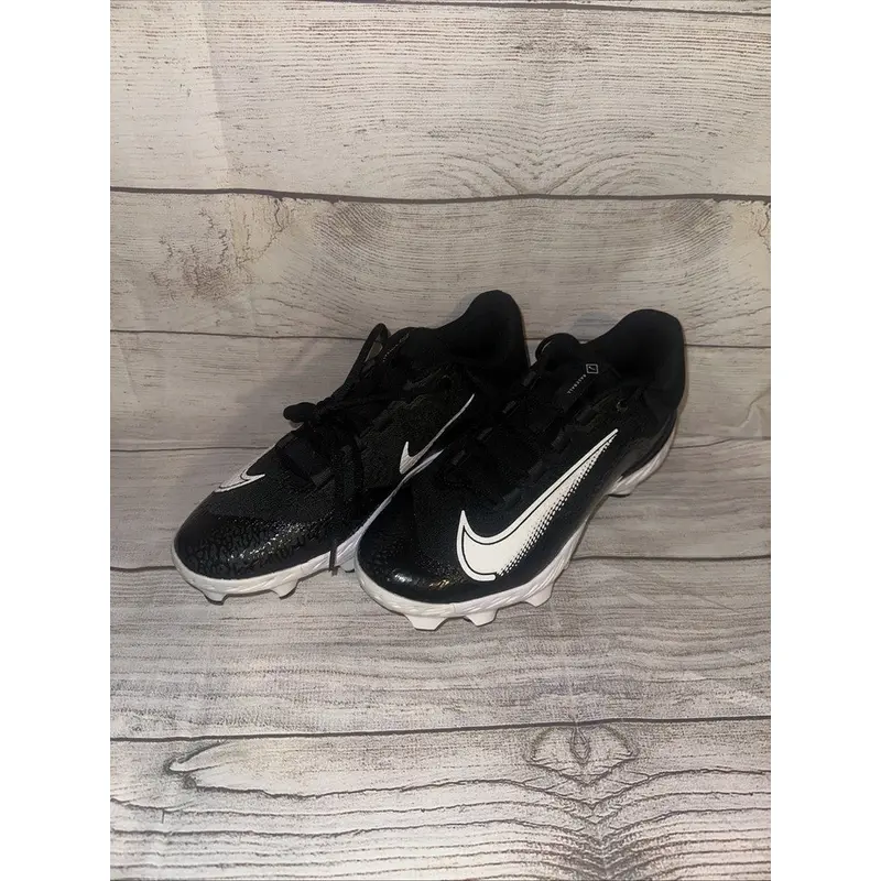 Men Nike Alpha Huarache Elite 4 Low MCS Baseball Cleats Black FD6221-001 Sz 7.5