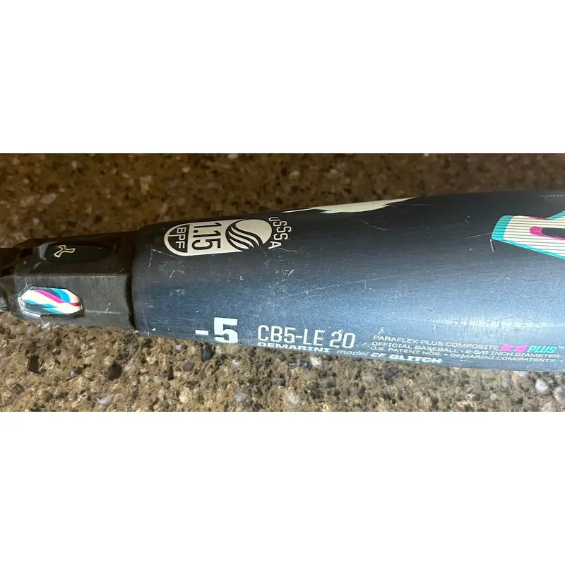 DeMarini USSSA Certified CF Glitch (-5) Composite 25 oz 30" (Used)