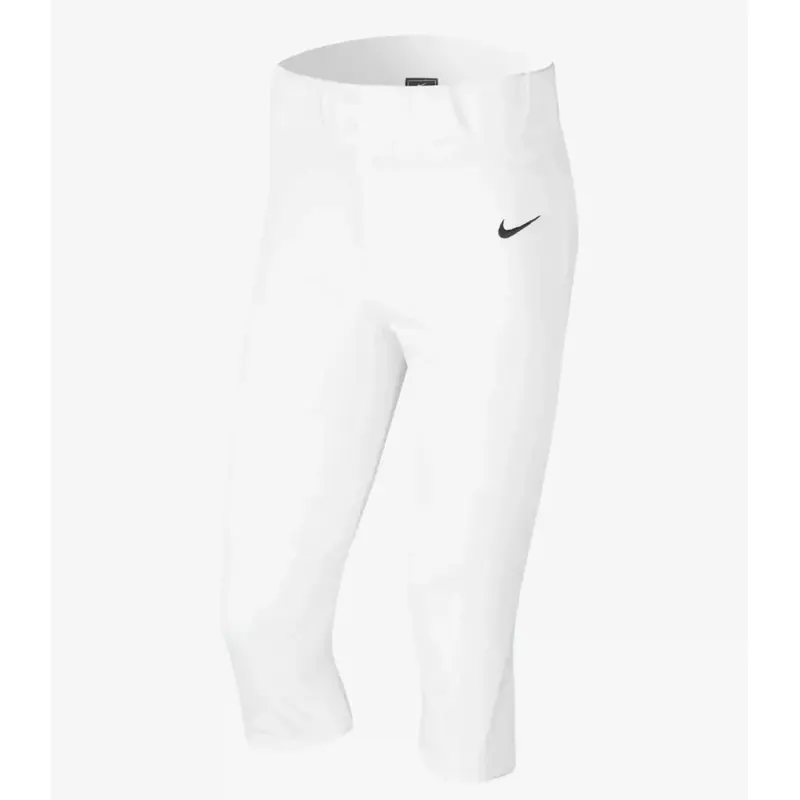 Mens Nike Baseball Knicker Pants White Tight Stretch BQ6432-100  MEDIUM