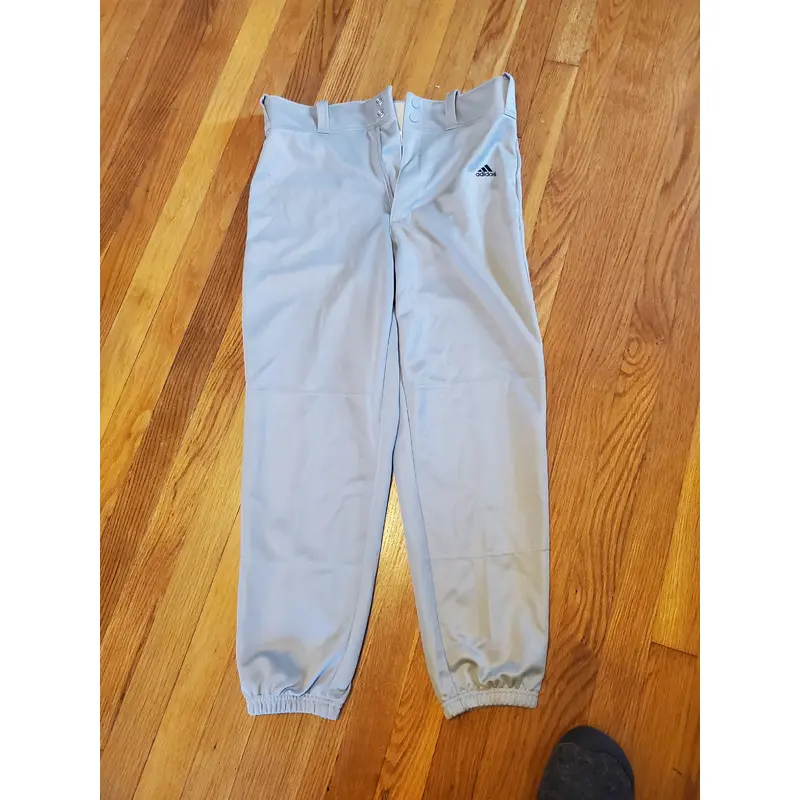 Baseball Gray Youth Boy's Used XL Adidas Game Pants