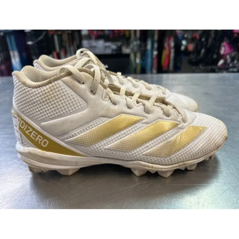 Used Adidas ADIZERO BB/SB Cleats White Junior 05.5 11868-S000064223