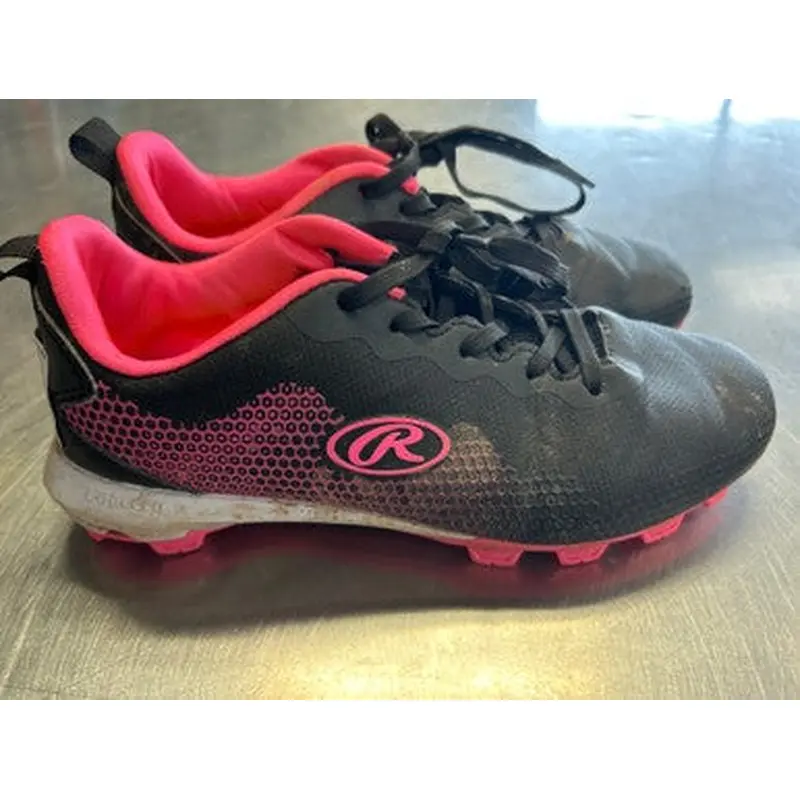 Used Rawlings CLEAT BB/SB Cleats Black Junior 04 11868-S000064807