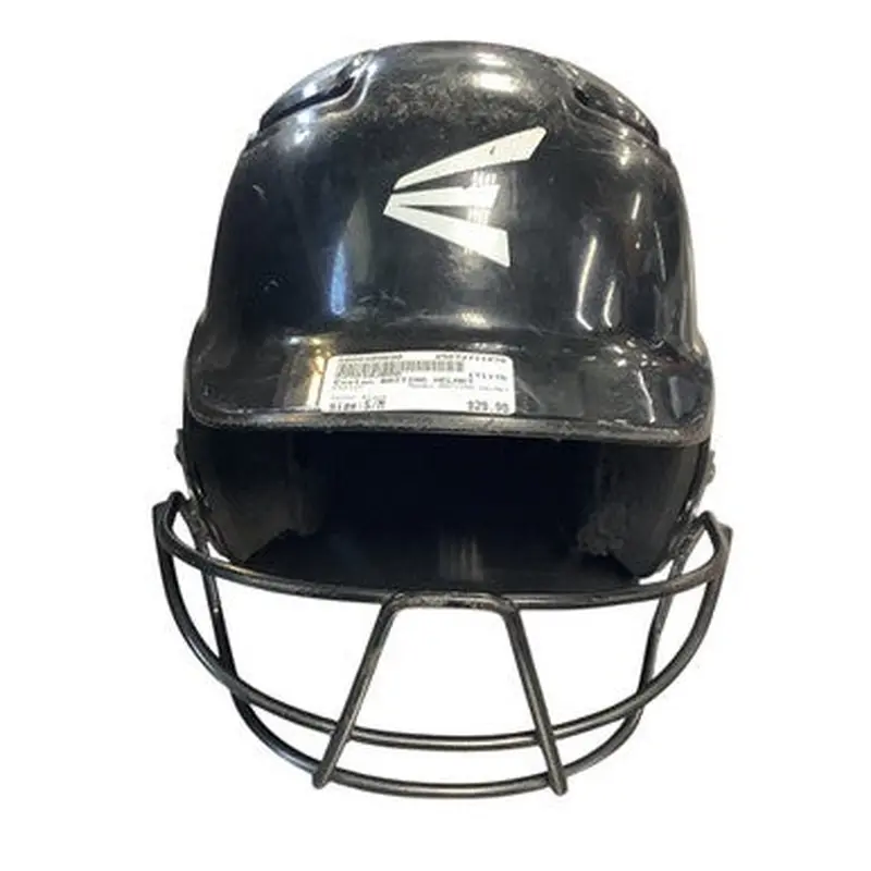 Used Easton BATTING HELMET Batting Helmet w/Mask Black S/M 11479-S000399690